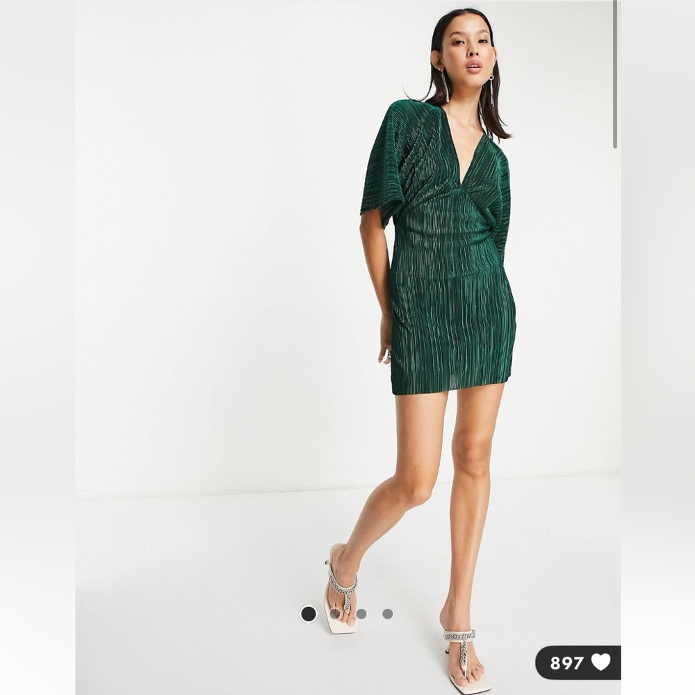 Topshop batwing dress open back